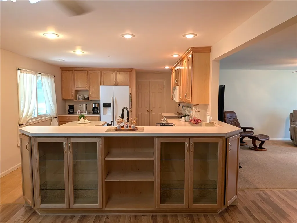 Built in storage for dining area