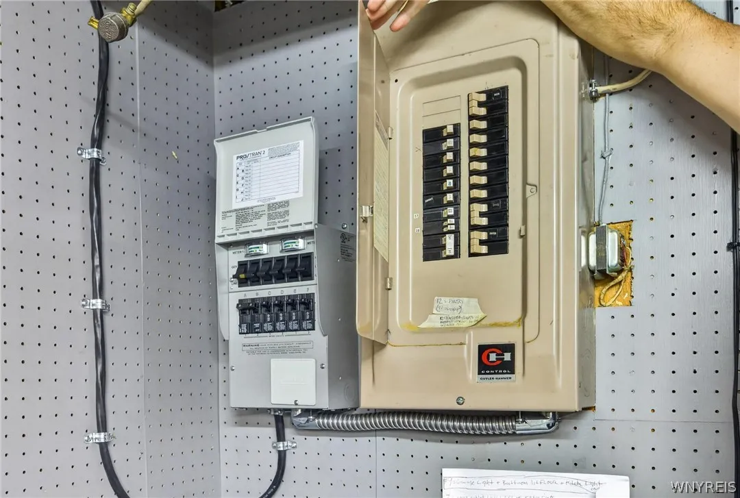 Main breakers along with generator breaker.
