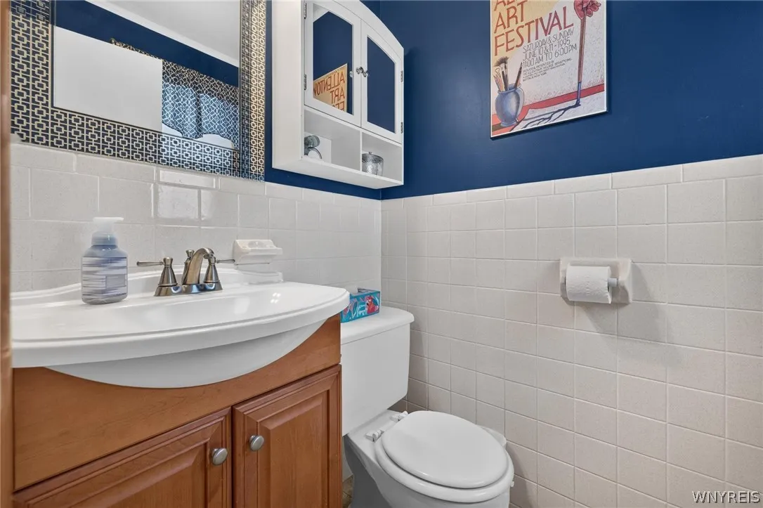 Half bath off of kitchen