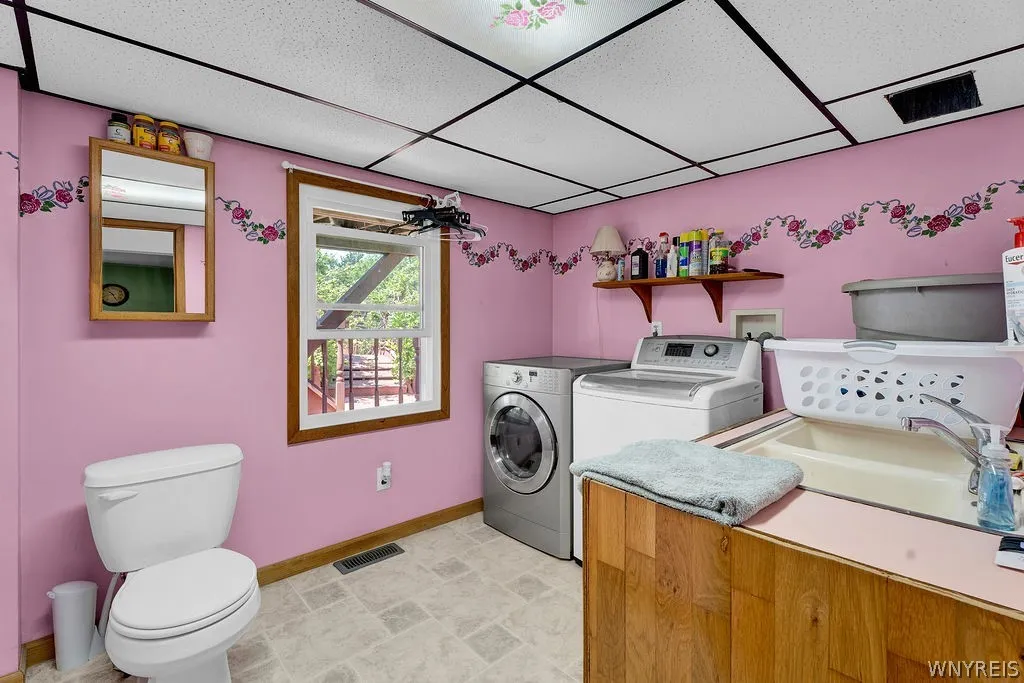 first floor bathroom/Laundry room