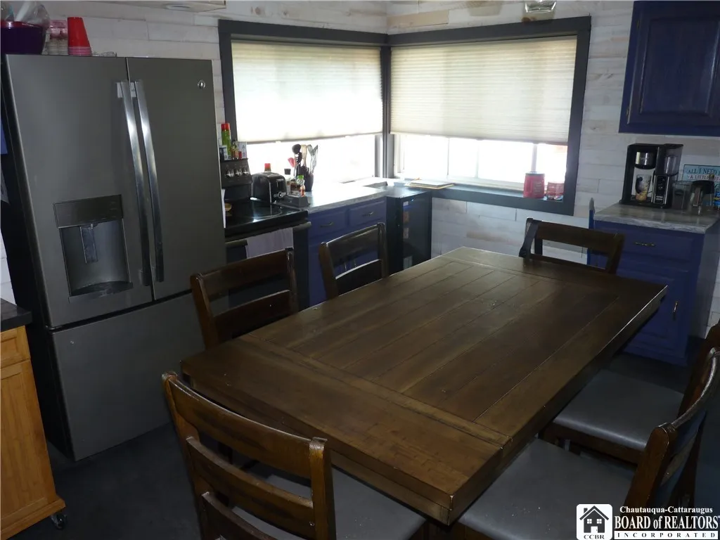 Kitchen with large windows with natural light