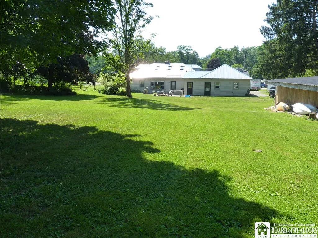 View of the home from the backyard
