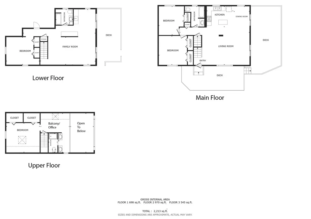 2.5 level of finished living area.
