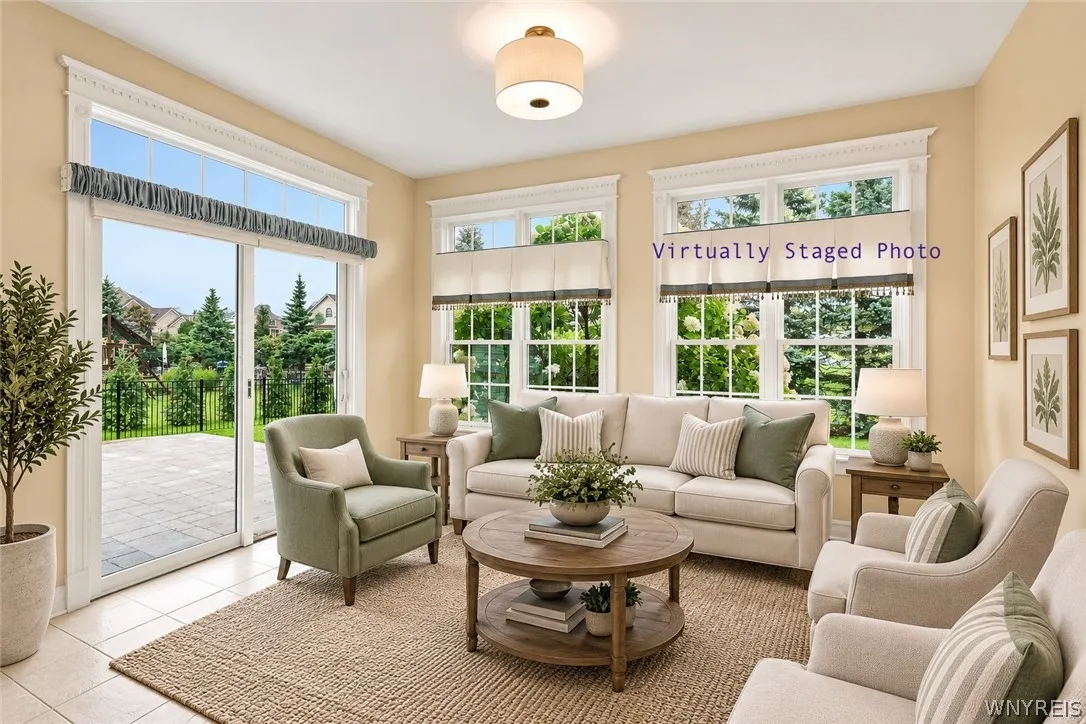 Morning Room has been virtually staged for visual perspective only