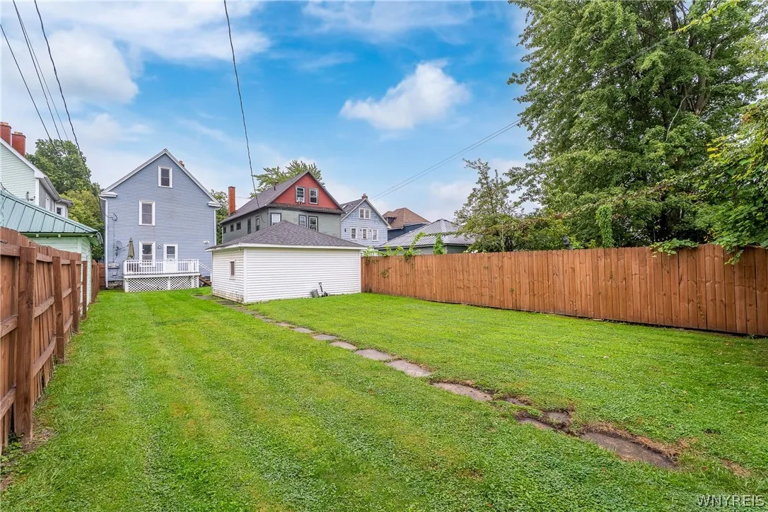 Yard looking from back fenceline
