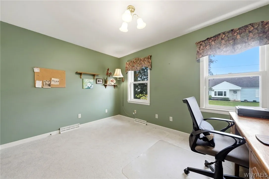 Second 1st floor bedroom currently being used as an office.