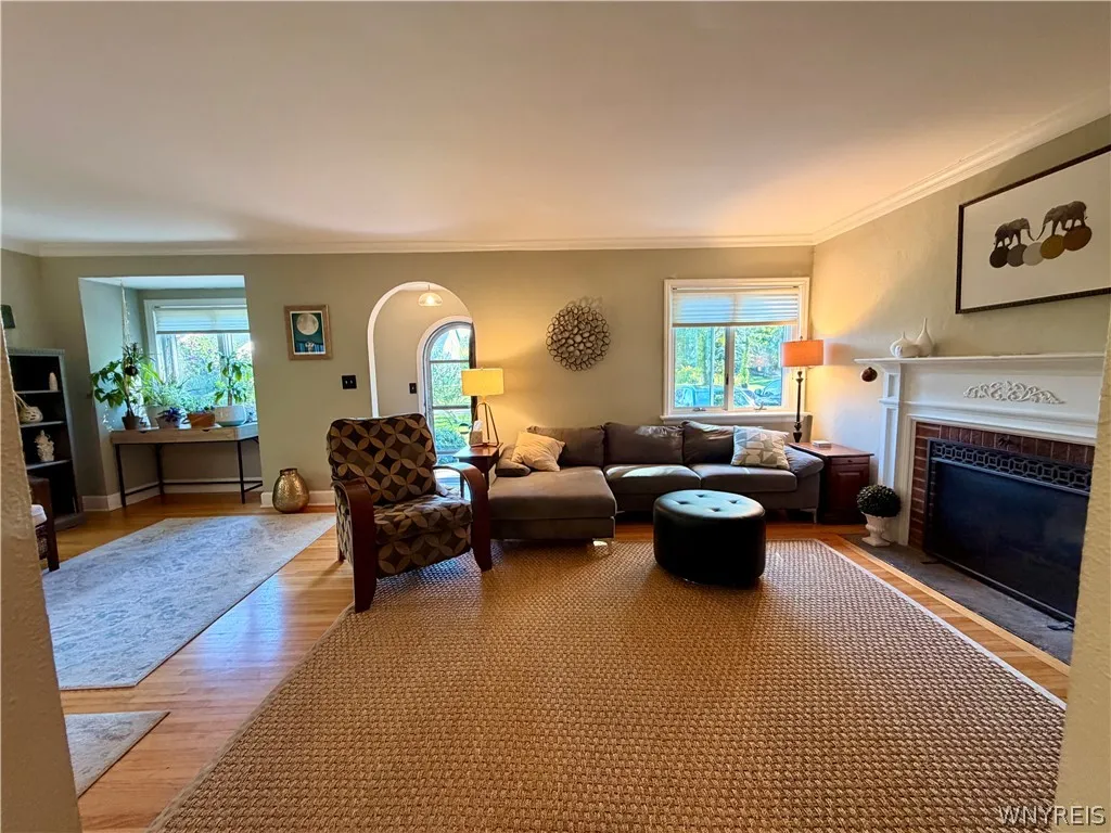 Living room opens to Dining Room