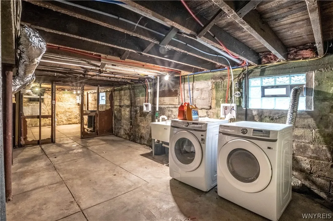 Laundry set-up for both units.  One set included in sale.