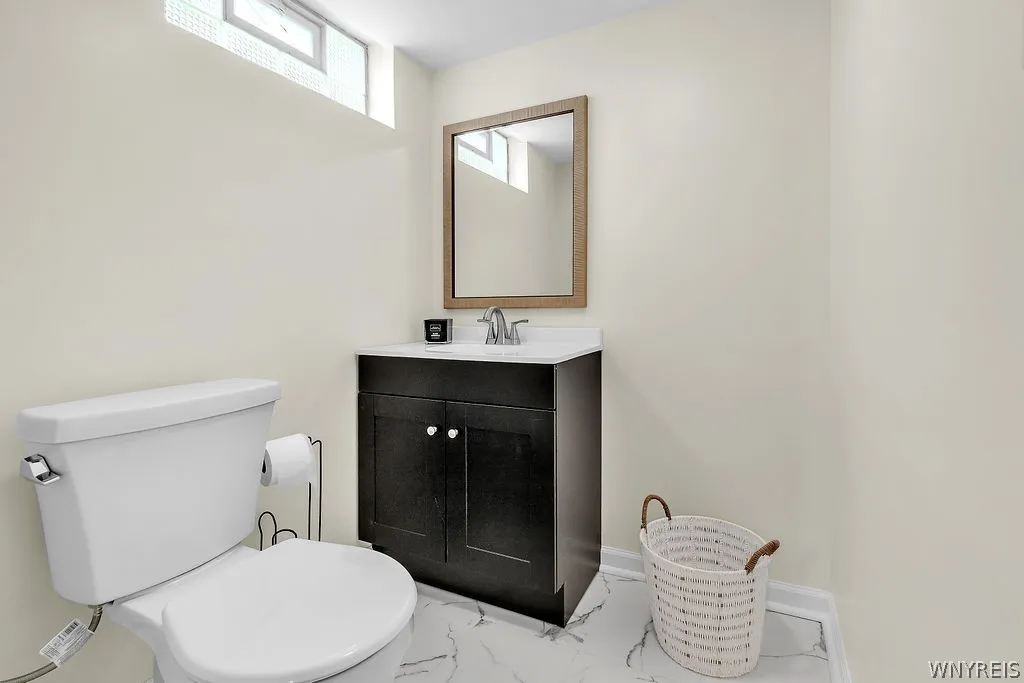 Half bath in basement