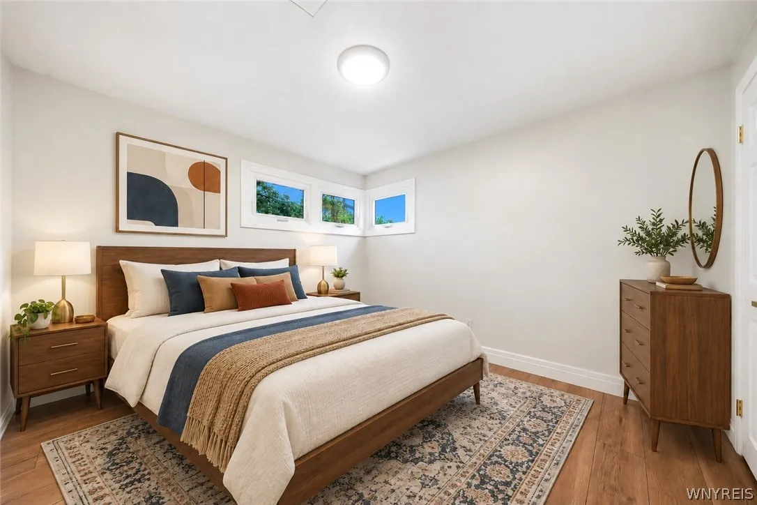 Bedroom 1- digitally staged