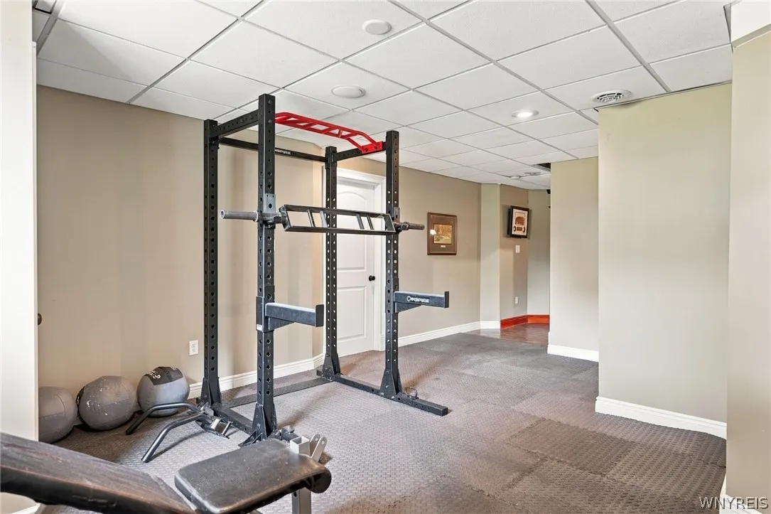 Extra room in the lower level