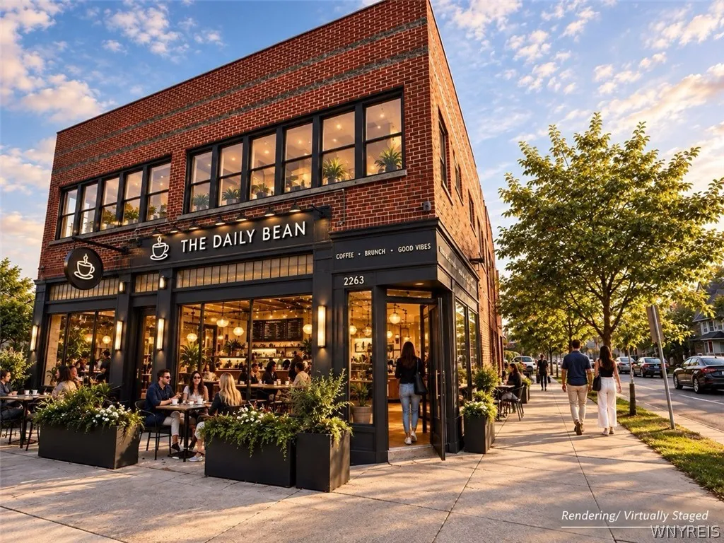 Virtual Rendering of how a future business could use the space