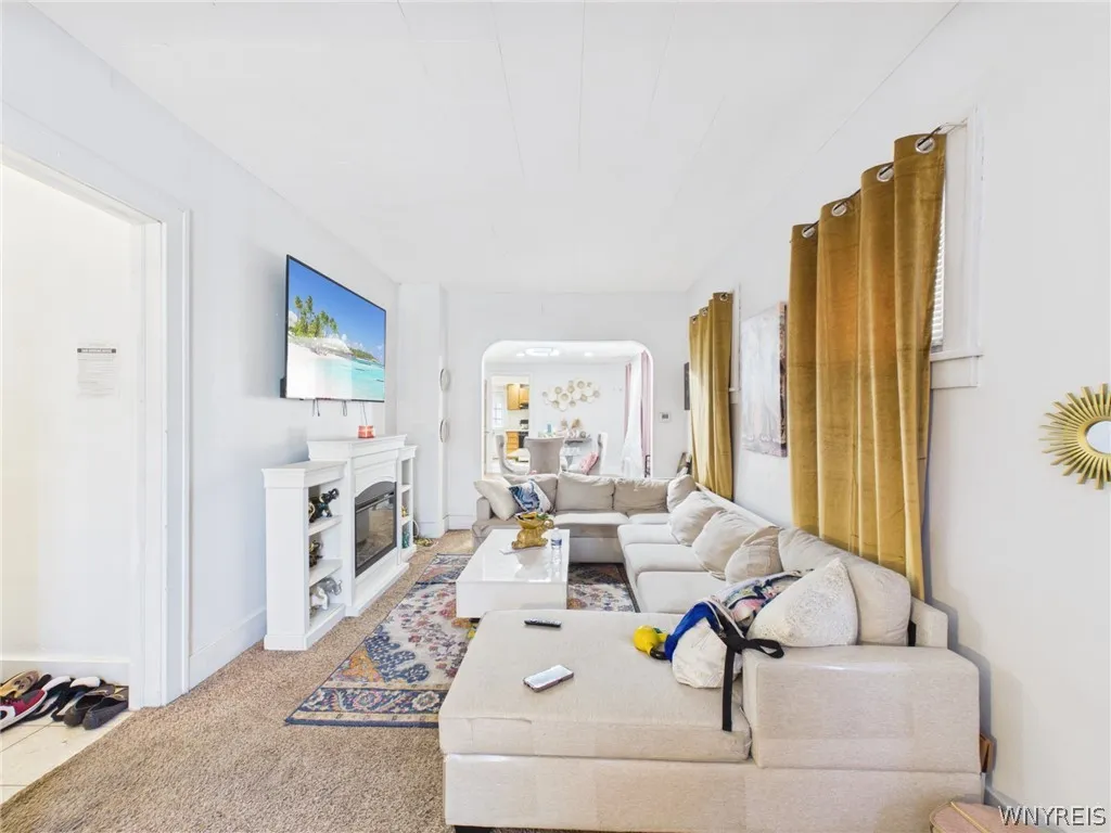 Living room looking into Dining Area