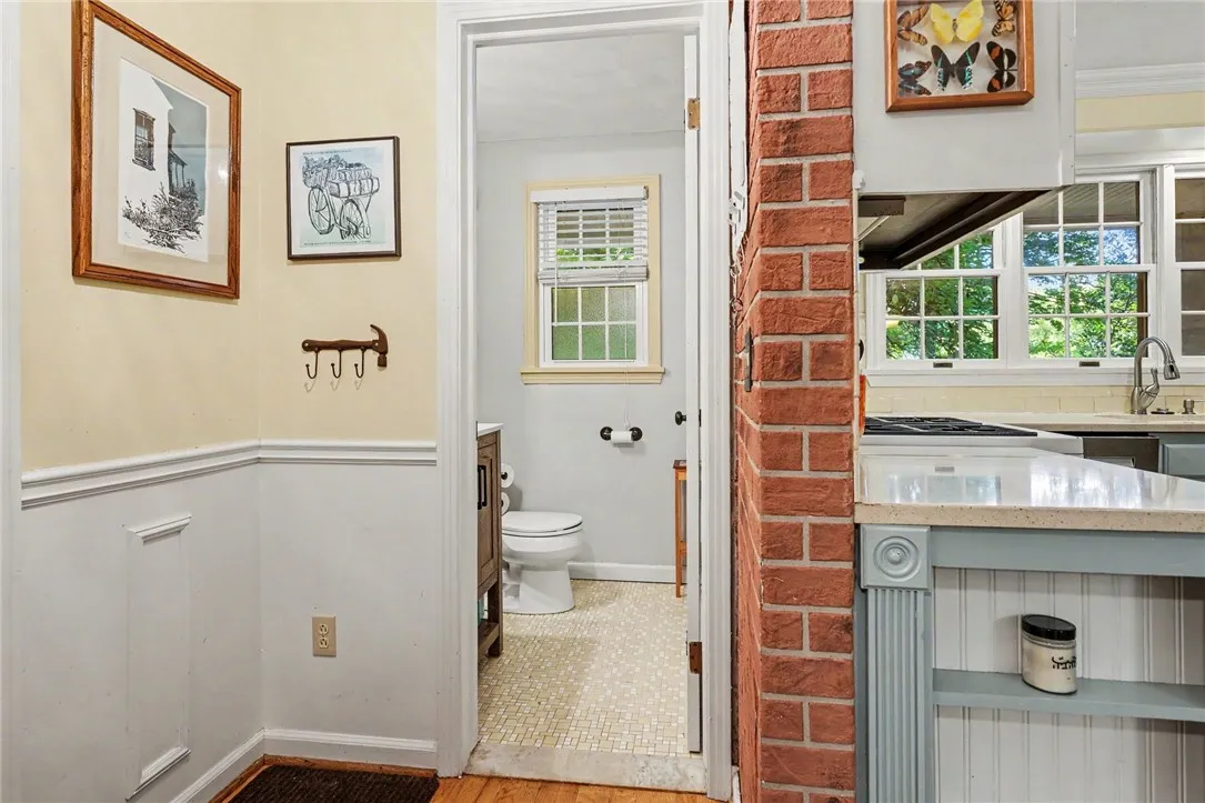 first floor powder room