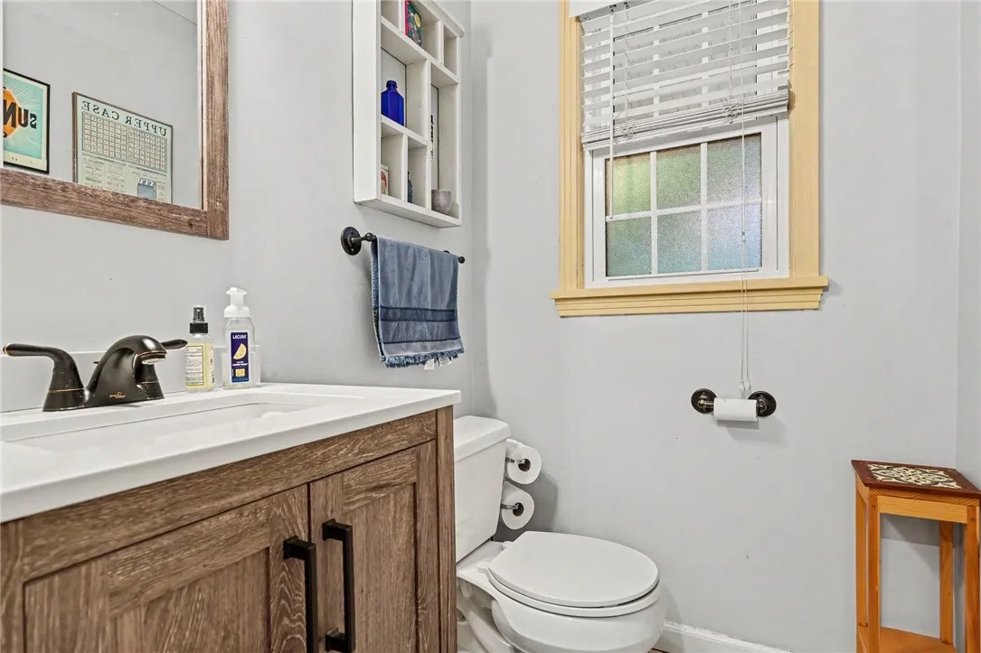 first floor powder room
