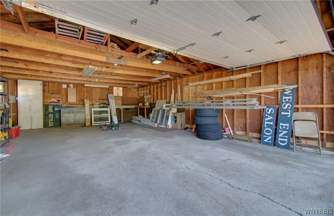 Interior of Existing Garage