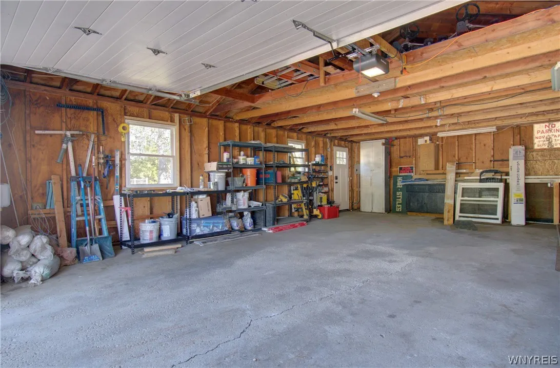 Interior of Existing Garage