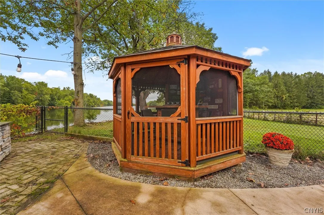 Poolside gazebo