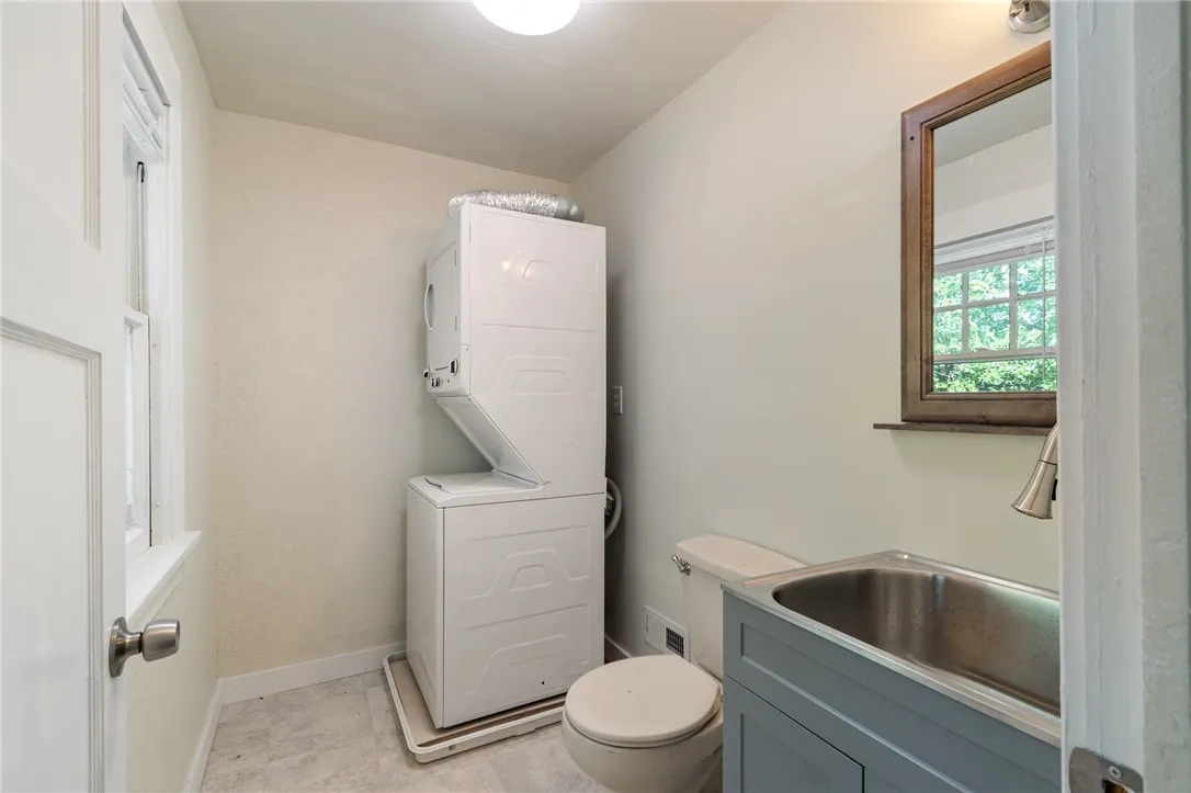 SECOND FLOOR LAUNDRY - half bath too! There’s also laundry in the basement if you’d prefer!