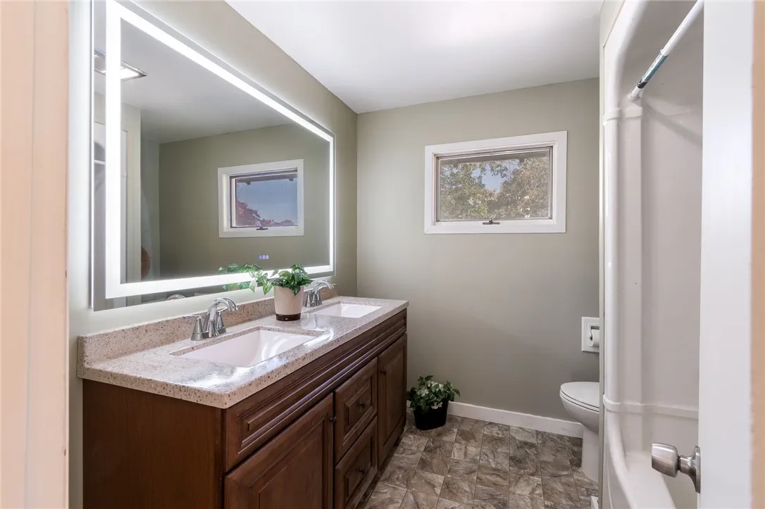 The upstairs FULL BATH- brand new!