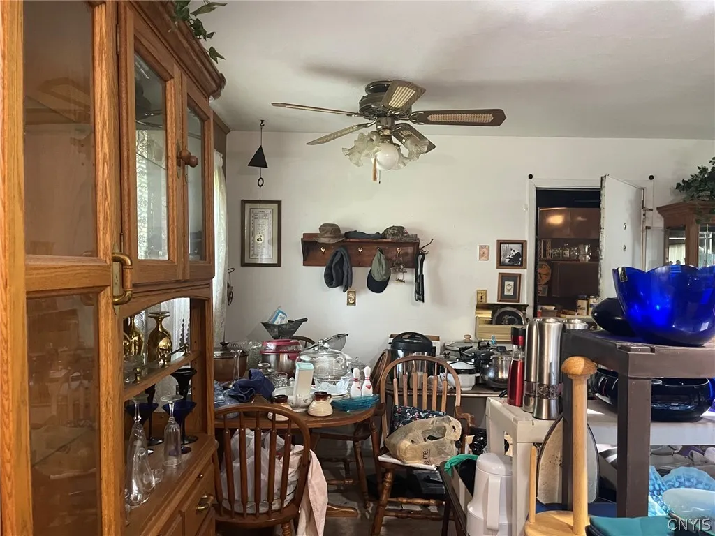 Dining area (currently set up for a house sale)