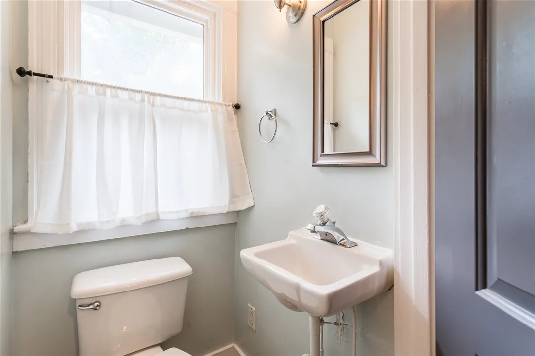 First floor powder room