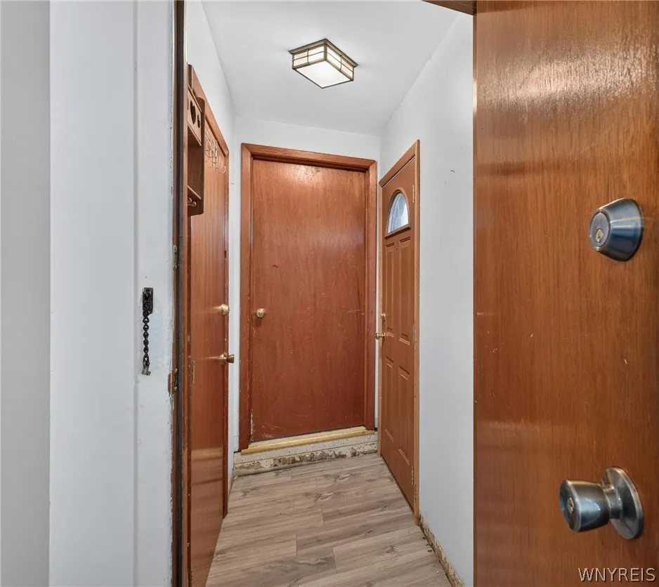 Back door that goes to both units and basement