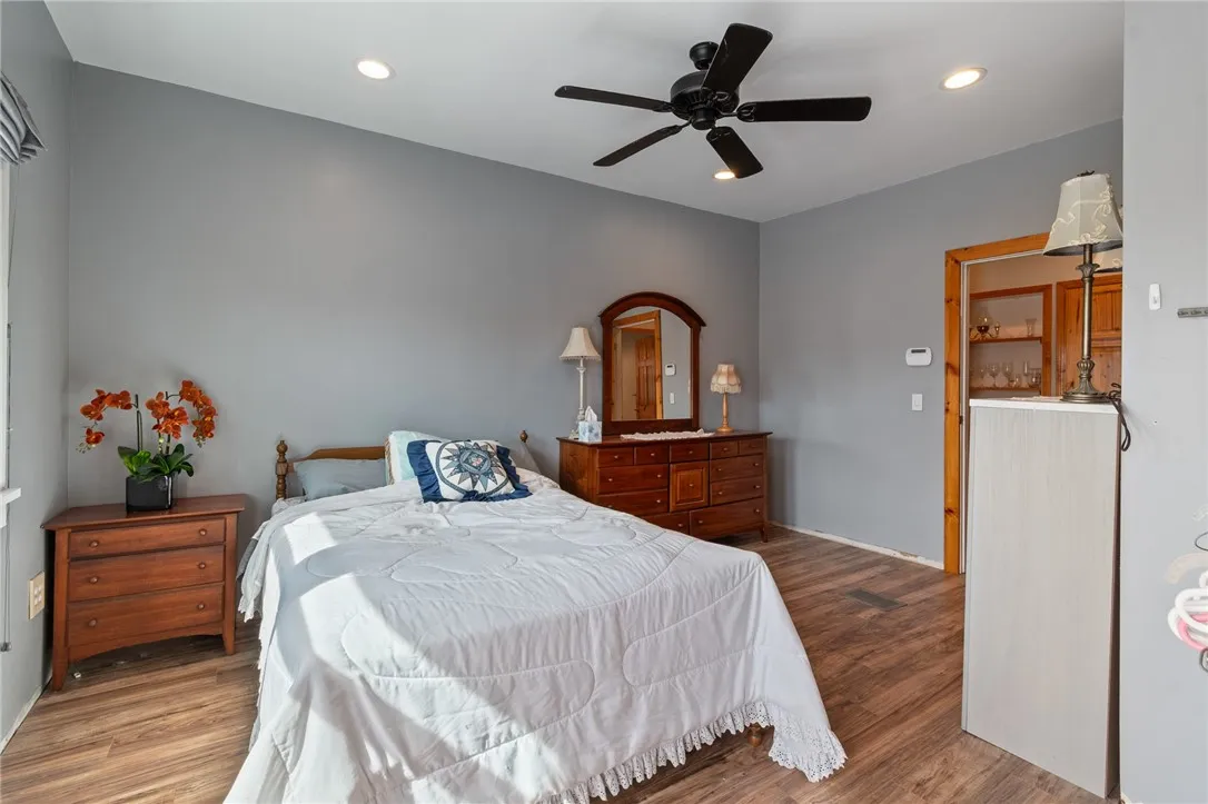 King size bed would easily fit!