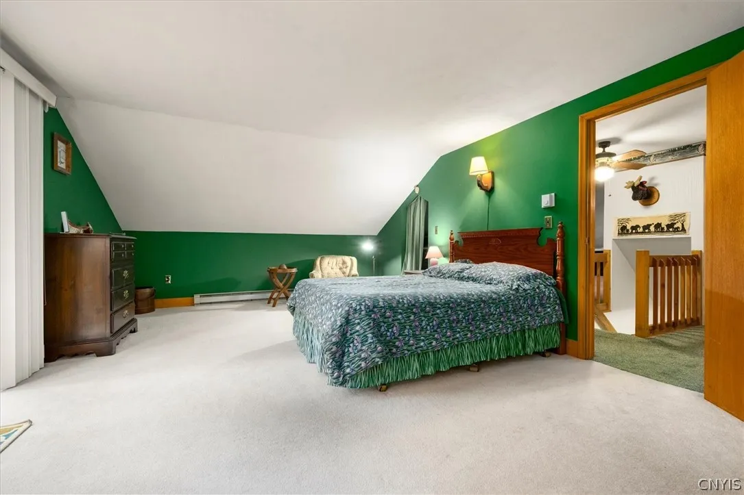 Spacious primary bedroom with 2 closets.