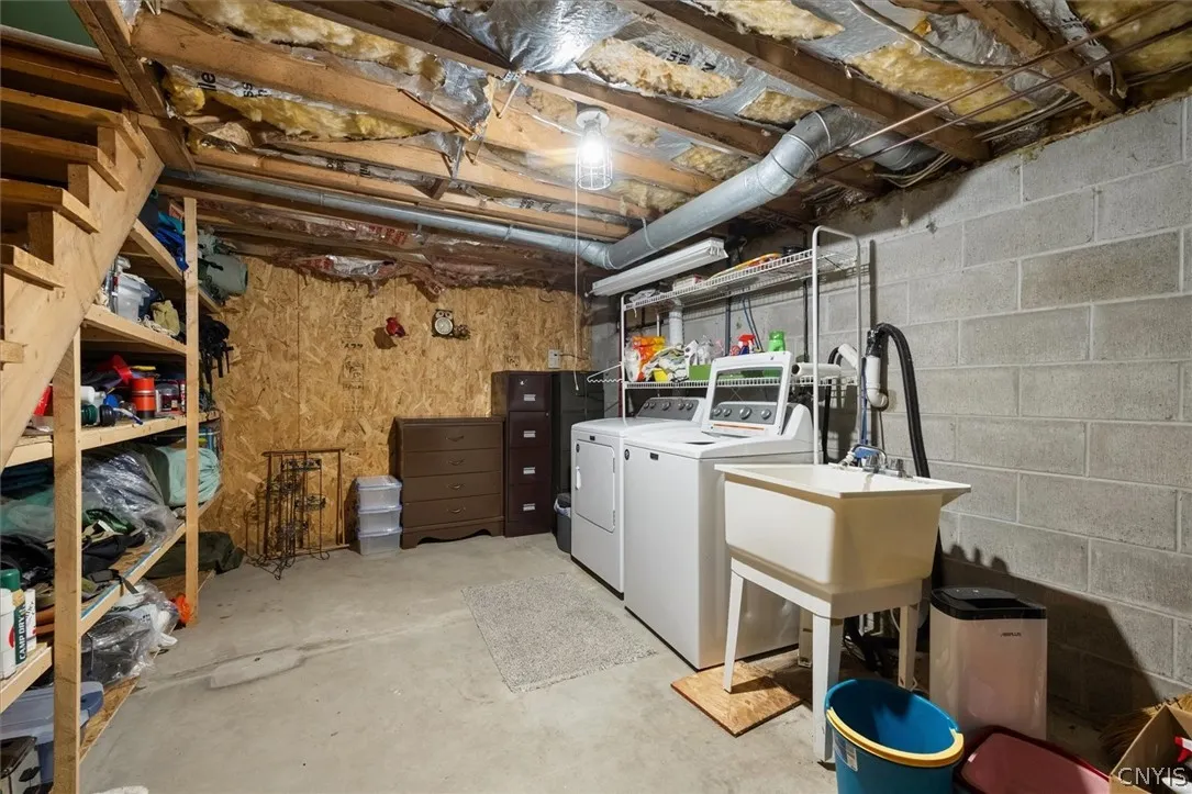 Basement laundry
