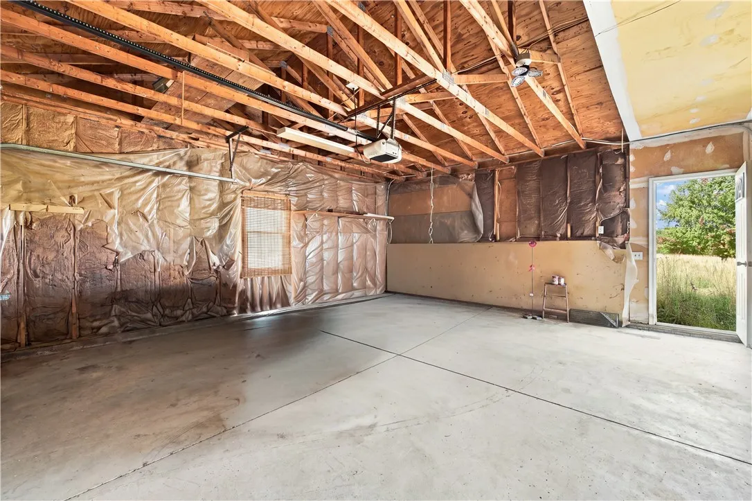 Garage has a door to back yard