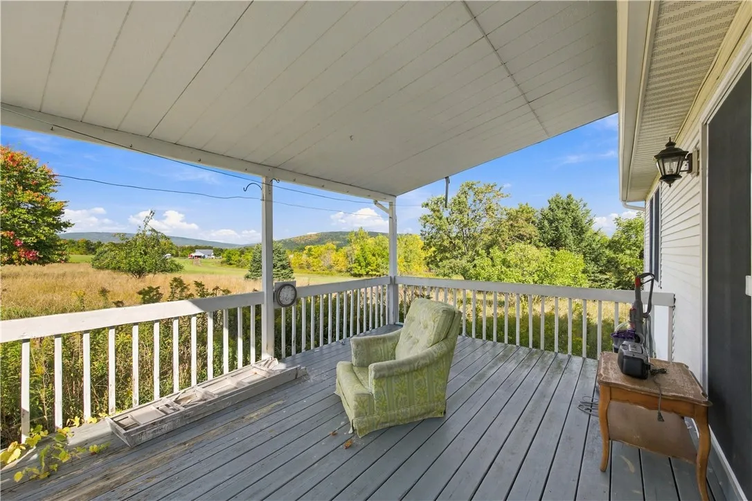 Deck off the back of home