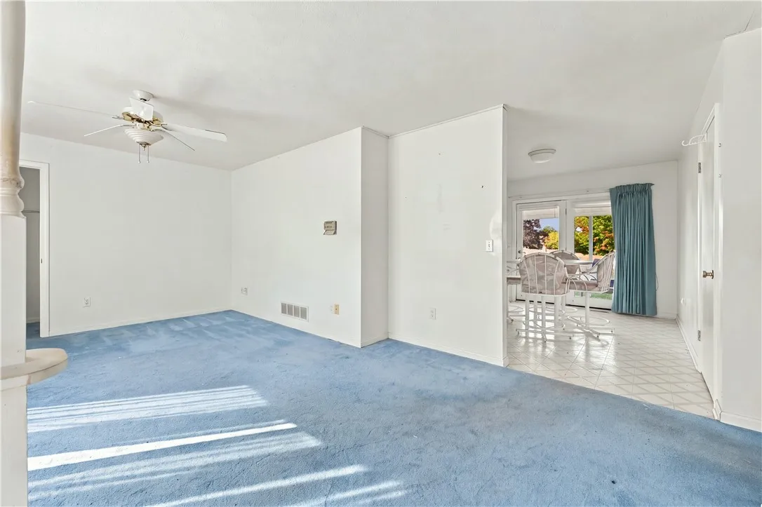 Living room looking into dining room