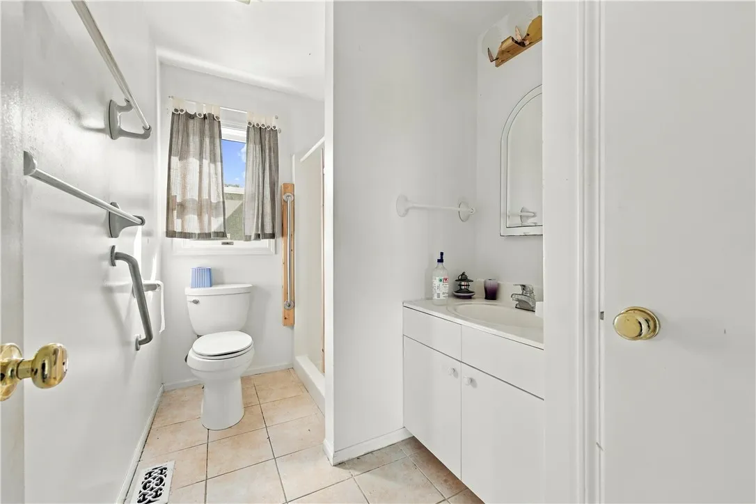 Accessible shower in bath