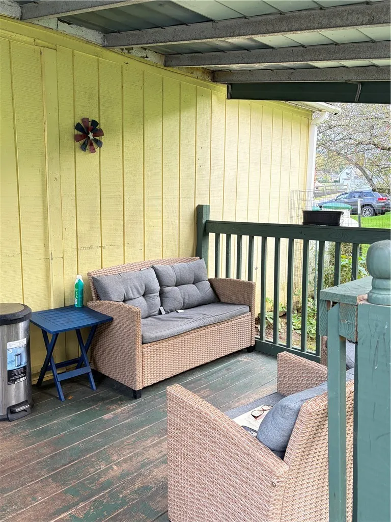 Back patio area