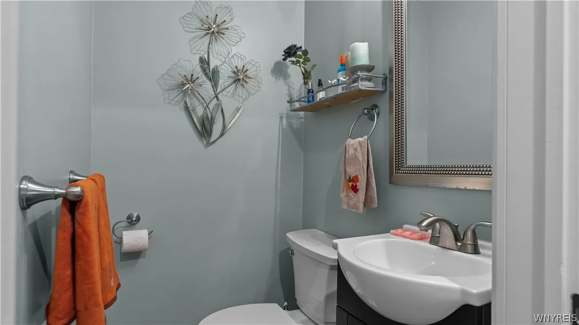 First floor half bath
