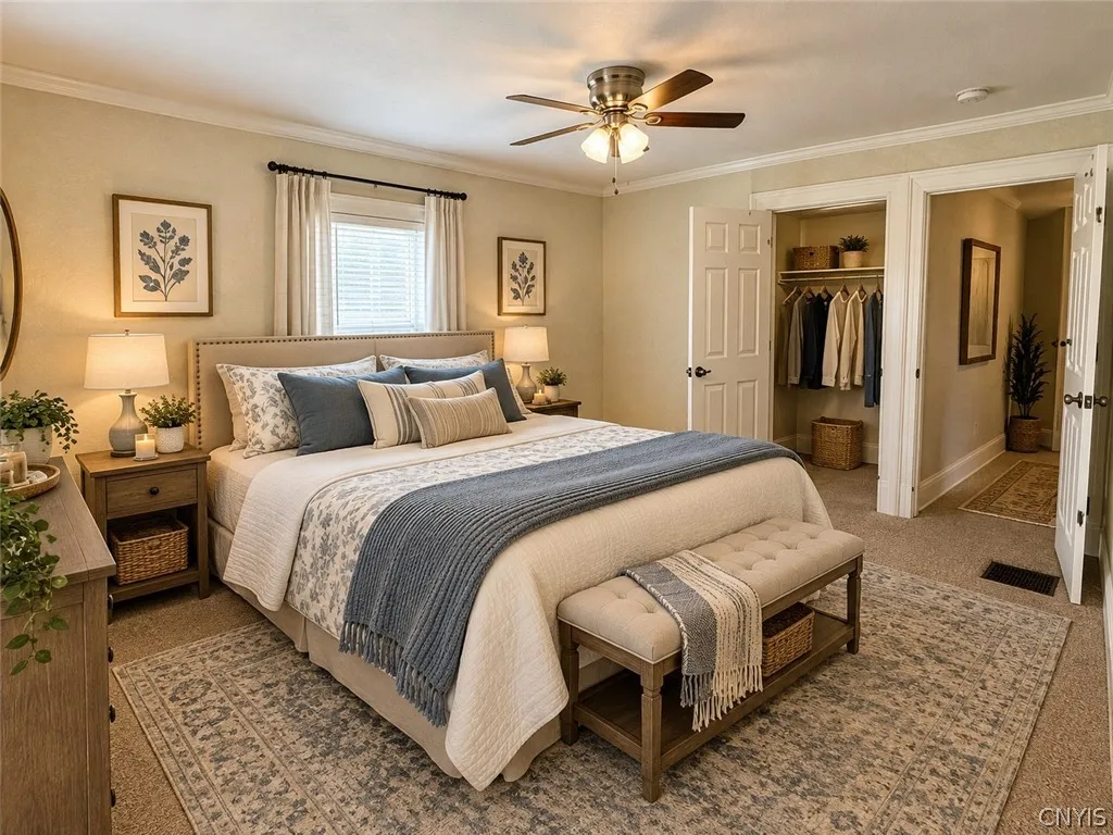 AI staged - Master Bedroom