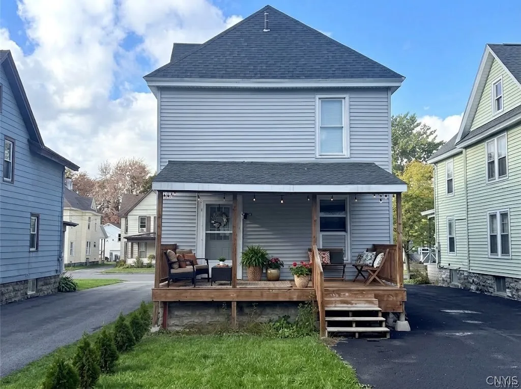 AI staged-rear porch