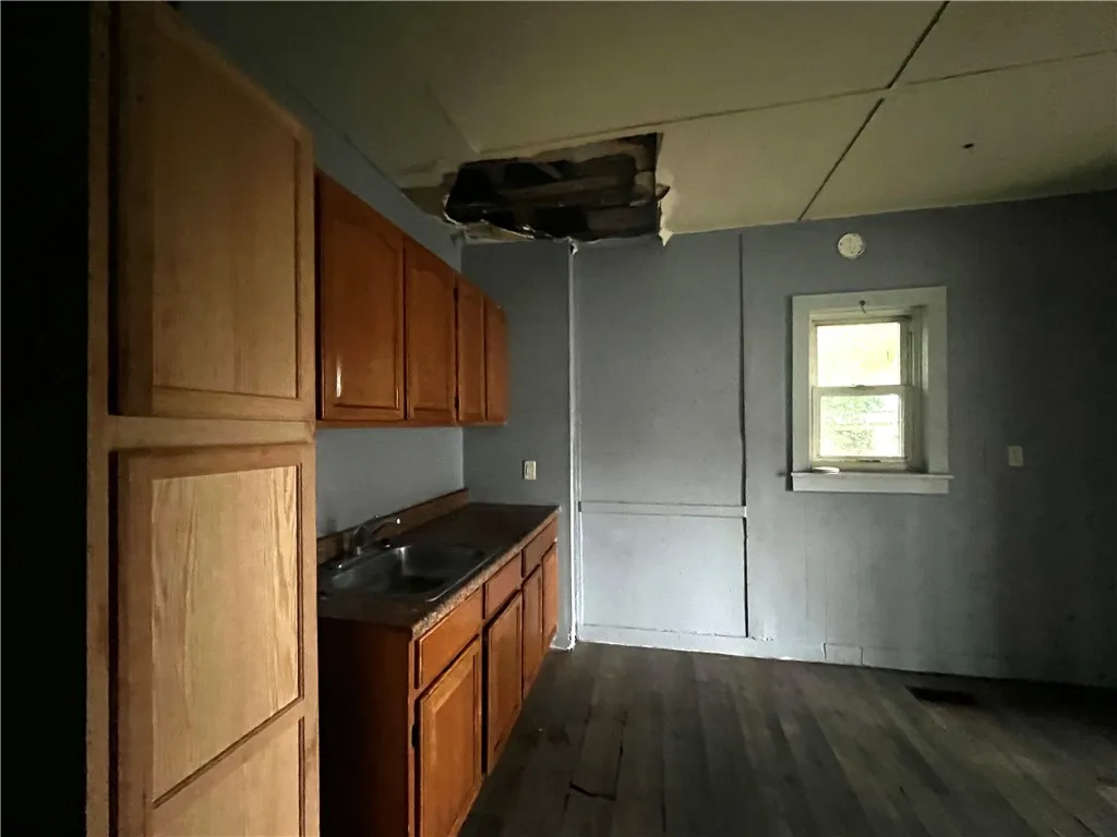 Kitchen 
Ceiling needs repair