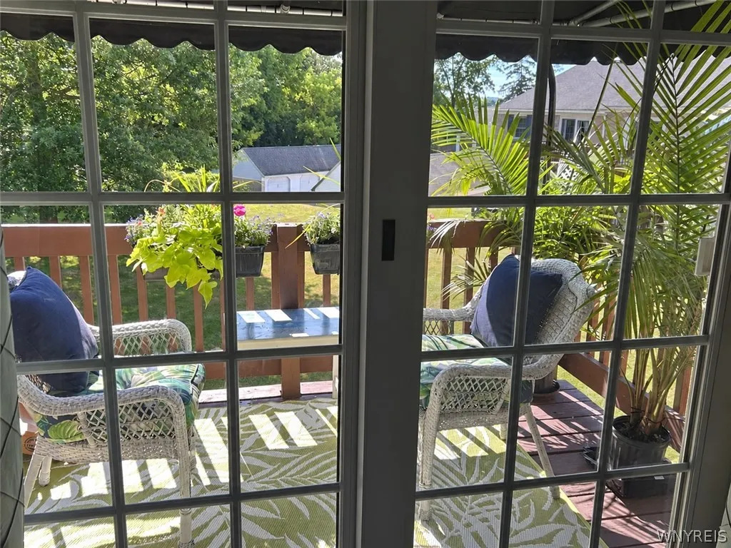 Summer set up with awning