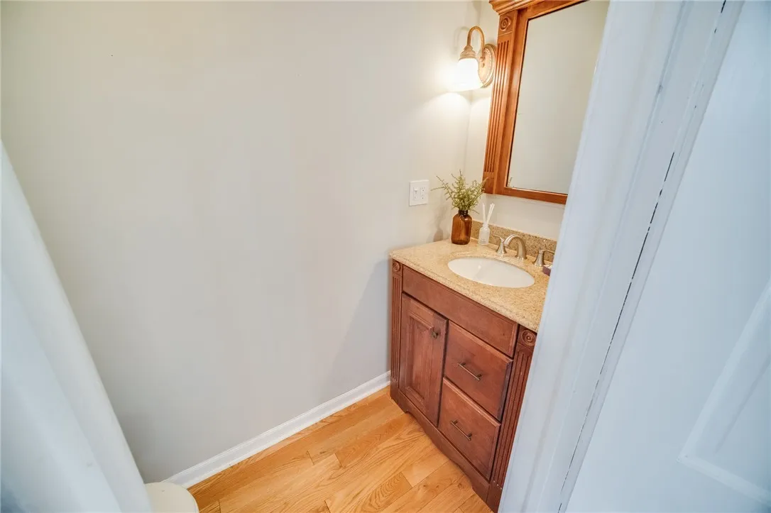 Half bathroom on the first floor
