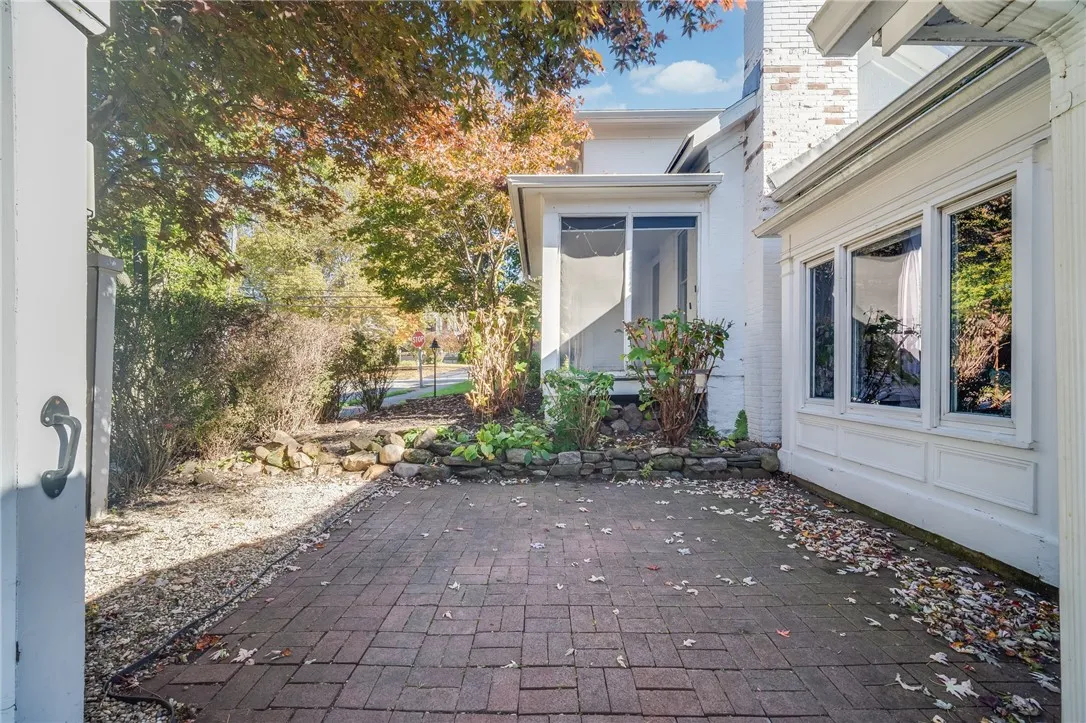 Paved patio