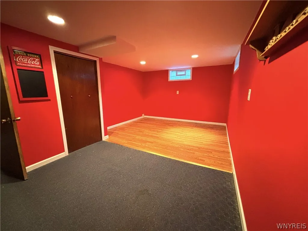 Partially finished basement area 1