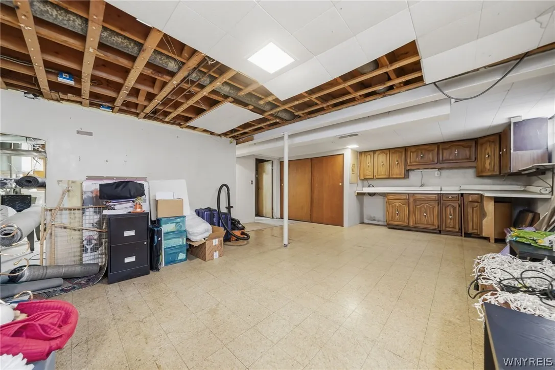 Partially finished Basement