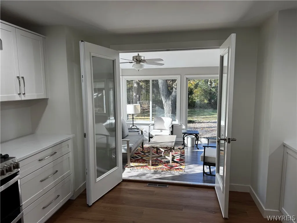 Kitchen to sunroom