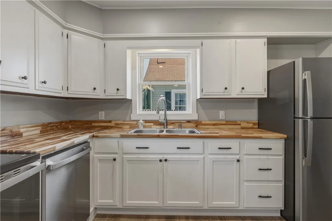 A closer kitchen view