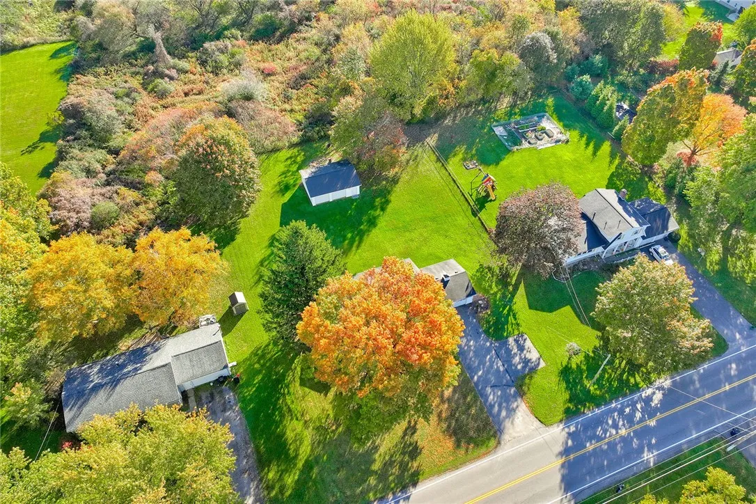 over head view of the property