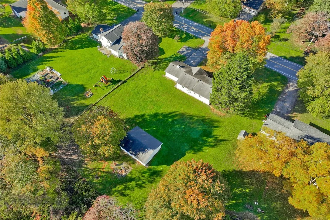 over head view of the property