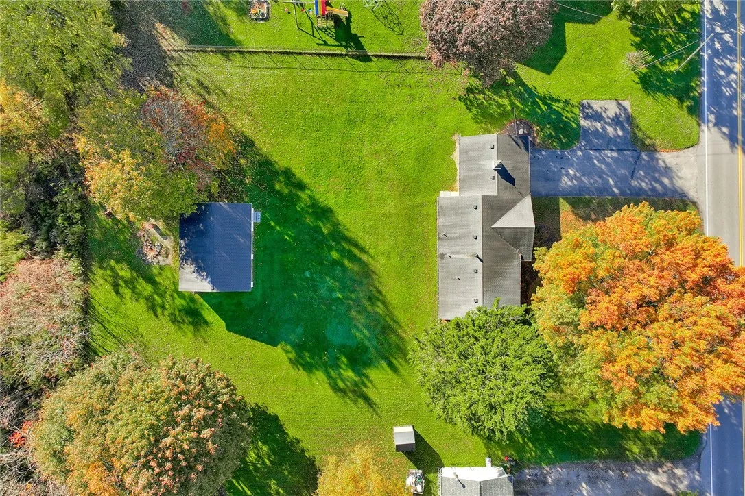 over head view of the property