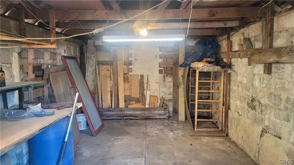 inside shed